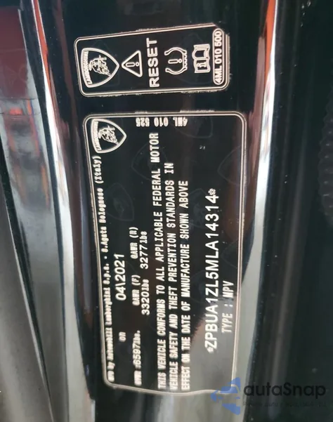 2021 Lamborghini Urus z USA, uszkodzony, nr VIN ZPBUA1ZL5MLA14314